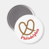Philadelphia Pretzel Magnet (Vorderseite/Rückseite)