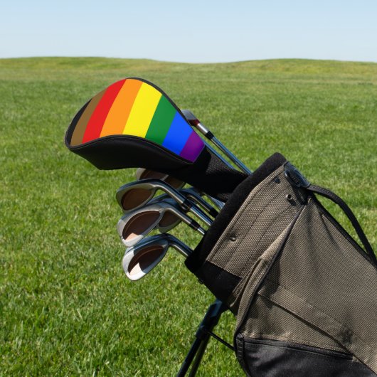 Philadelphia Pride Flag LGBT Regenbogenschwulensym Golf Headcover (In SItu)