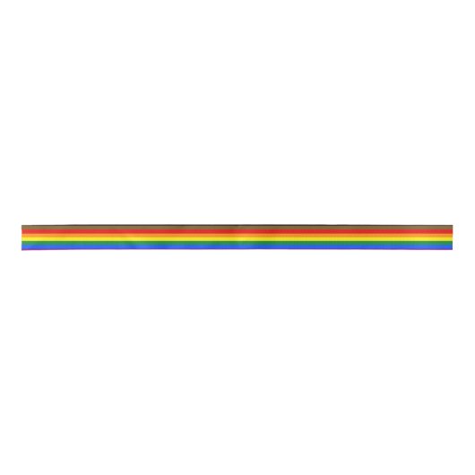 Philadelphia Pride Flag LGBT Regenbogenschwulensym Satinband (Vorderseite)