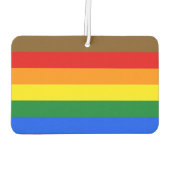 Philadelphia Pride Flag LGBTQ Autolufterfrischer (Rückseite)