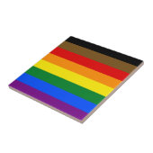 Philadelphia Pride Flag LGBTQ Fliese (Seite)