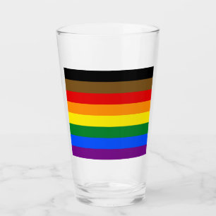 Philadelphia Pride Flag LGBTQ Glas