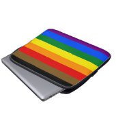 Philadelphia Pride Flag LGBTQ Laptopschutzhülle (Vorne Knopf)