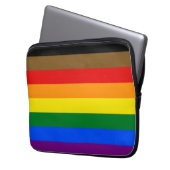 Philadelphia Pride Flag LGBTQ Laptopschutzhülle (Vorderseite Links)