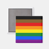 Philadelphia Pride Flag LGBTQ Magnet (Vorderseite/Rückseite)