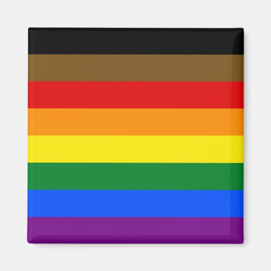 Philadelphia Pride Flag LGBTQ Magnet (Vorne)