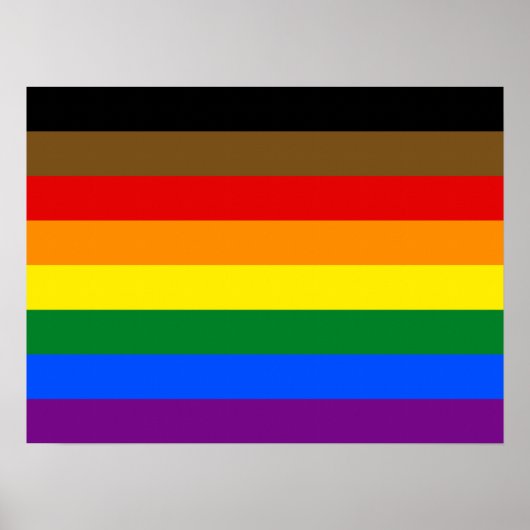 Philadelphia Pride Flag LGBTQ Poster (Vorne)