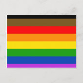 Philadelphia pride flag postkarte (Vorderseite)