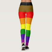 Philadelphia Pride Flag Regenbogen LGBT Leggings (Rückseite)