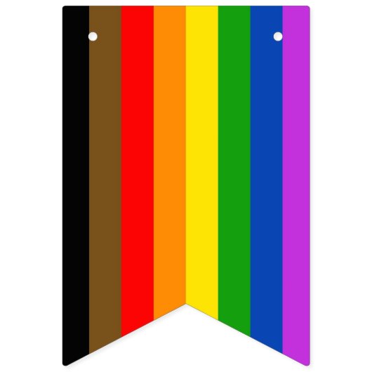 Philadelphia Pride Flag Wimpelkette (Erste Fahne)
