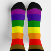 Philadelphia Pride Rainbow Strip LGBT Socken (Oben)