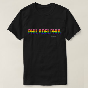 Philadelphia Pride T - Shirt Regenbogenflagge