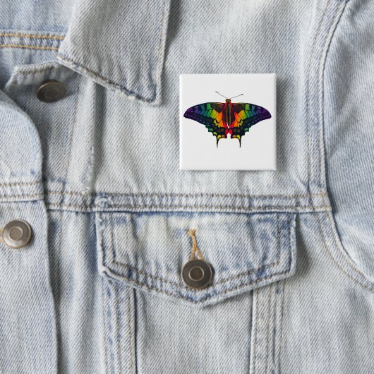 Philadelphia Rainbow Pride Flag Frack Button (Beispiel)