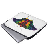 Philadelphia Rainbow Pride Flag Frack Laptopschutzhülle (Vorne Knopf)