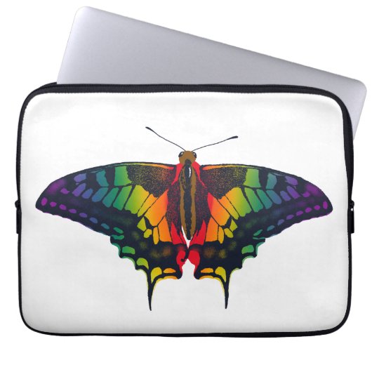 Philadelphia Rainbow Pride Flag Frack Laptopschutzhülle (Vorderseite)