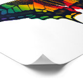Philadelphia Rainbow Pride Flag Frack Poster (Ecke)