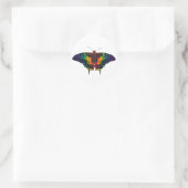 Philadelphia Rainbow Pride Flag Frack Runder Aufkleber (Tasche)