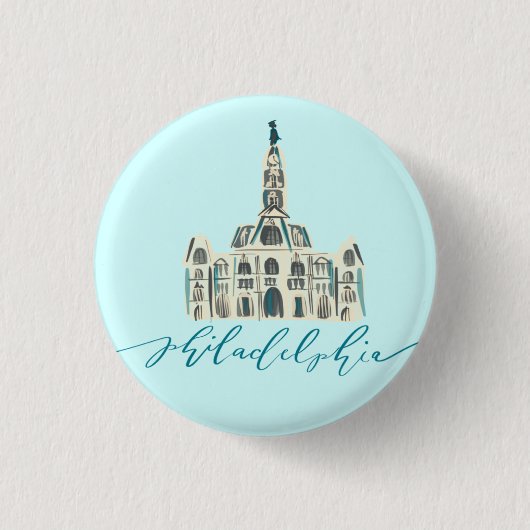 Philadelphia - Rathaus Button (Vorderseite)