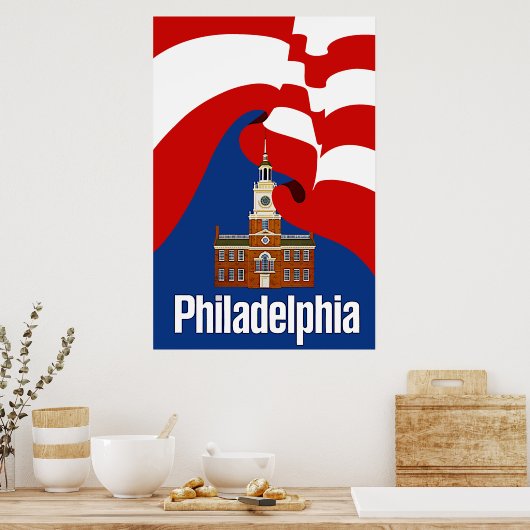 Philadelphia-Reiseplakat Poster (Küche)