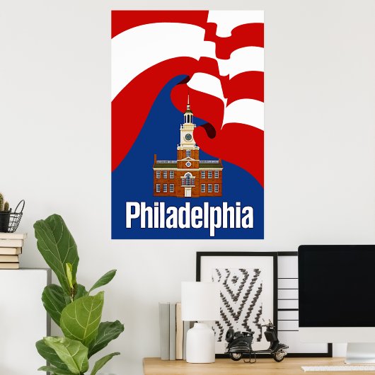 Philadelphia-Reiseplakat Poster (Heimbüro)