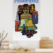 Philadelphia-Reiseplakat Poster (Küche)
