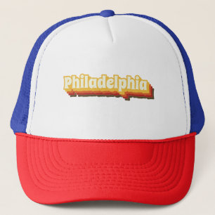 Philadelphia Retro Vintager Text Truckerkappe