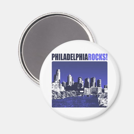 Philadelphia Rocks! Magnet (Vorderseite/Rückseite)
