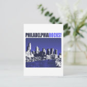 Philadelphia Rocks! Postkarte (Stehend Vorderseite)