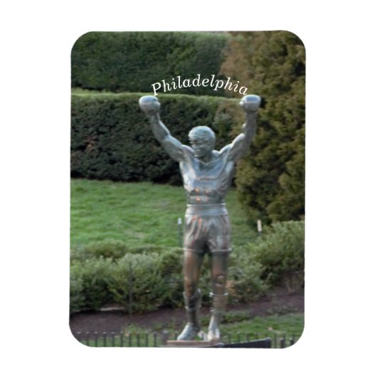 Philadelphia Rocky Statue Magnet (Vertikal)
