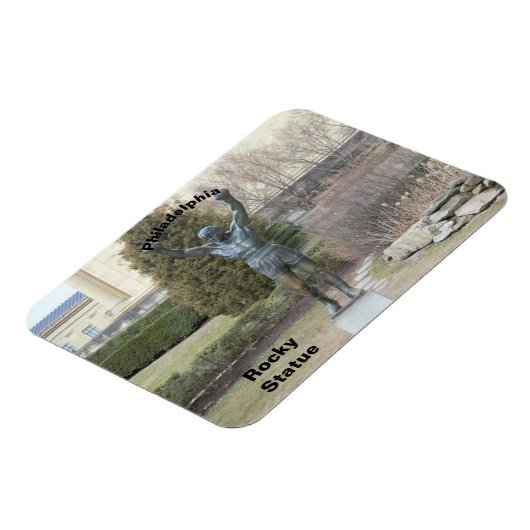 Philadelphia Rocky Statue Magnet (Linke Seite)