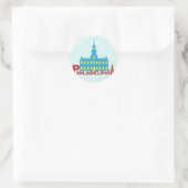 Philadelphia Runder Aufkleber (Tasche)