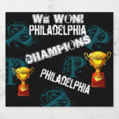 PHILADELPHIA SCHAUMWEINETIKETT (Einzelnes Label)