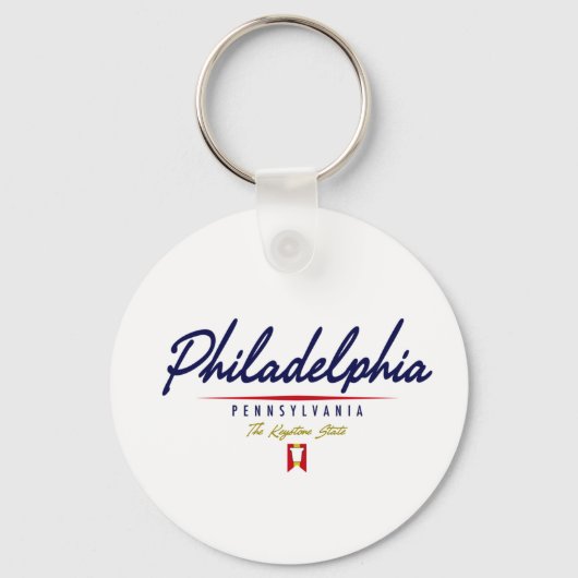 Philadelphia-Script Schlüsselanhänger (Vorderseite)