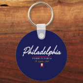 Philadelphia-Script Schlüsselanhänger (Vorderseite)