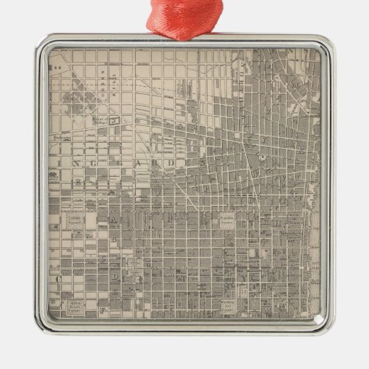 Philadelphia Silbernes Ornament (Vorne)