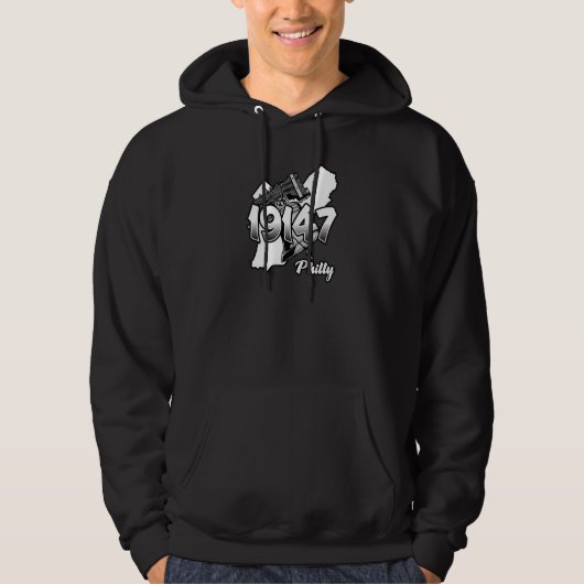 Philadelphia Silhouette with Zip Code 19147 and Li Hoodie (Vorderseite)