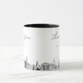 Philadelphia Simple Custom Wedding Coffee Tasse (Zentrum)