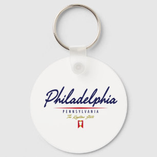 Philadelphia-Skript Schlüsselanhänger