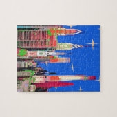 Philadelphia Sky Weihnachtsstil Puzzle (Horizontal)