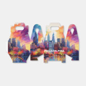Philadelphia Skyline Abstrakt Art Geschenkschachtel (Ungefaltet)