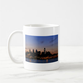 Philadelphia-Skyline an der Dämmerung Kaffeetasse