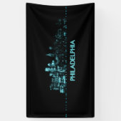 Philadelphia-Skyline Banner (Vertikal)