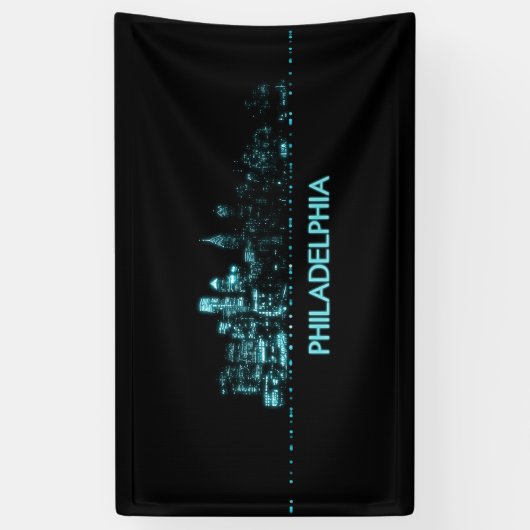 Philadelphia-Skyline Banner (Vertikal)