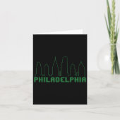 Philadelphia Skyline Downtown Cityscape Brotherly Karte (Vorderseite)
