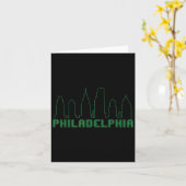Philadelphia Skyline Downtown Cityscape Brotherly Karte (Gelbe Blume)