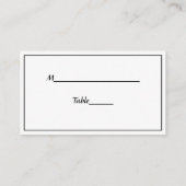 Philadelphia Skyline Etch BW Red Escort Cards Platzkarte (Rückseite)