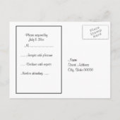 Philadelphia Skyline Etch BW Red UAWG 1 Einladungspostkarte (Rückseite)