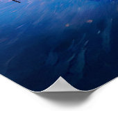 Philadelphia Skyline Farbenfrohe urbane Kunst Poster (Ecke)