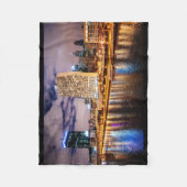 Philadelphia-Skyline Fleecedecke (Vorderseite)