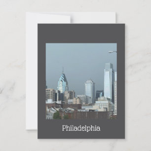 Philadelphia Skyline Foto Postcard Postkarte
